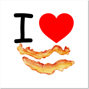 I Heart Bacon Posters and Art